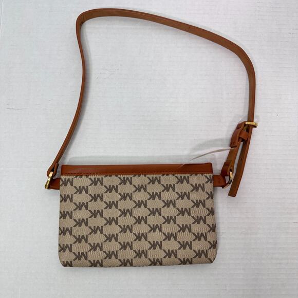 Michael Kors Belt Fanny Pack Adjustable MK Logo Womens Travel Wearable Bag NEW - Picture 2 of 15